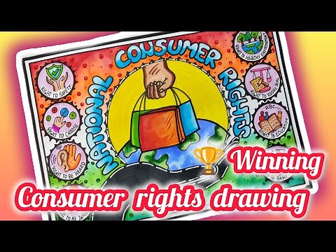 World Consumer Rights Day Drawing /creative consumer awareness poster/Project on consumer Awareness