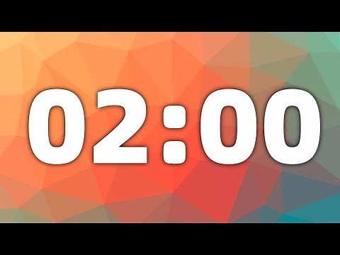 2 Minute Countdown Timer With Ticking Sound &Alarm Clock Sound.