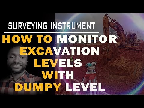 MONITORING EXCAVATION WITH DUMPY LEVEL