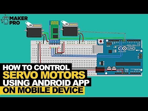 Control two servos with your smartphone using an Android app and an Arduino UNO