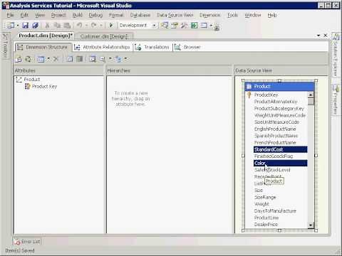 SSAS: Defining and Deploying a Cube