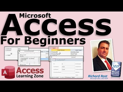 Microsoft Access Beginner Full 3 Hour Tutorial Database Planning, Customer Table, Queries, Forms