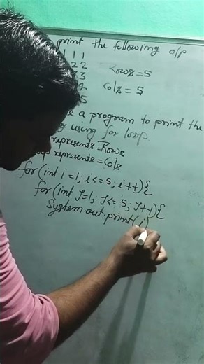 Java pattern program