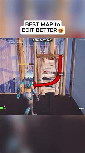 I found THE BEST MAP to EDIT FASTER 😈 #fortnite #fortniteclips