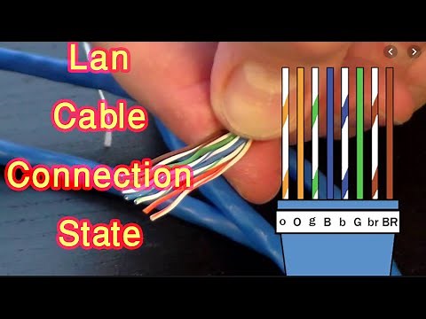 Lan cable connection ( State )