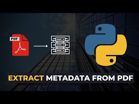I Made a Tool to Extract PDF Metadata with Python