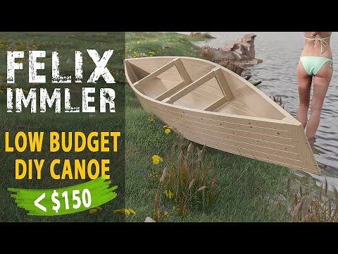 Epic DIY low budget canoe, built from roof battens - under 150$, done within 2 days & minimal tools