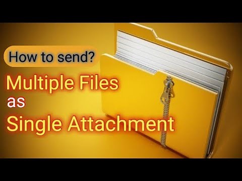 How to send multiple files as a single attachment in emails? How to use zip folders for send mails?