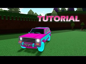 Jeep car Tutorial in Build a Boat for Treasure ROBLOX