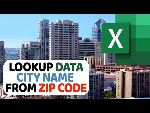 HOW TO LOOKUP CITY NAME from ZIP CODE in EXCEL | USPS ZIP CODE LOOKUP GUIDE
