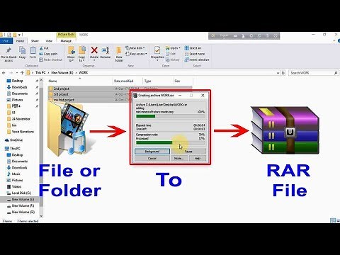 How to make RAR file Using WinRar | Convert File Or Folder To RAR