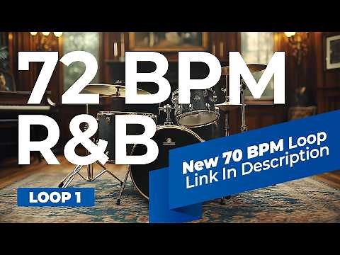 R&B Drum Loop 72 BPM | Smooth Soulful Groove for Beatmaking – Loop 1
