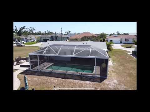 Picture window pool cage