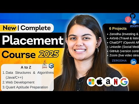 Complete Placement Preparation: Java/C++ DSA + Full Web Development + Aptitude | New Sigma 7.0 🚀