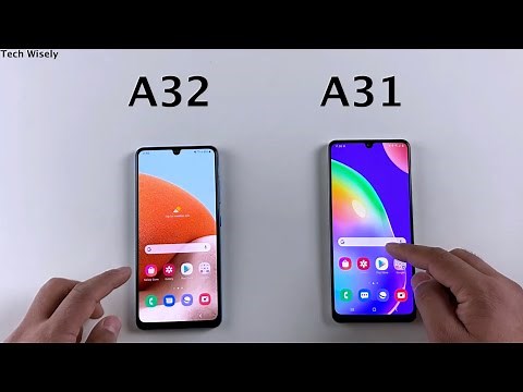 SAMSUNG A32 vs A31 - SPEED TEST + Size Comparison + Ram Management