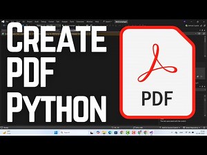 How to Create a PDF With Python