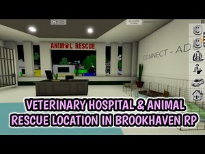 VETERINARY HOSPITAL & ANIMAL RESCUE Location In Brookhaven RP Roblox [New Update]