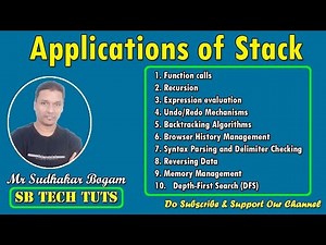 Applications of Stack | Stack | Data Structures