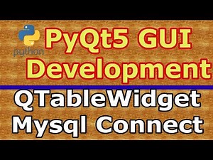 PyQt5 QTableWidget Inserting Data To Mysql Database