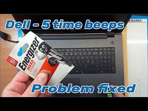 How To Fix DELL Laptop 5 Beeps Problem On Start Up