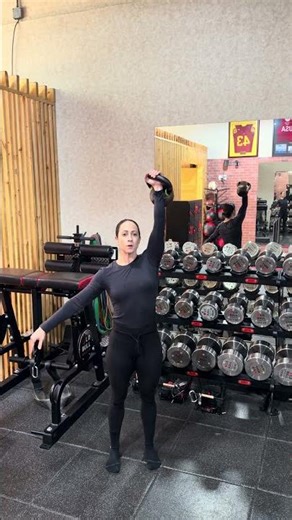 Single arm KB push press