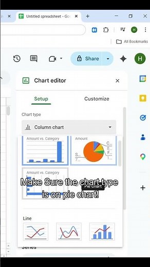 How to make a pie chart in Google Sheets!
