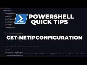 PowerShell Quick Tips : Get-NetIPConfiguration instead of IpConfig