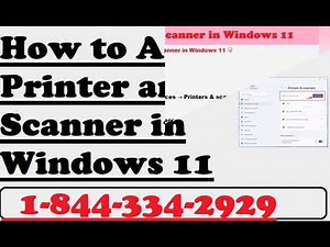 How to Add Printer and Scanner in Windows 11 | 123 HP com Setup Print Scan | HP Printer Setup Video