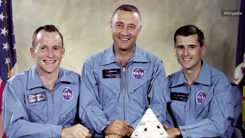 What happened to the bodies of the Apollo 1 crew?