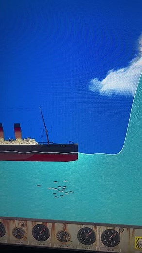 5th Crusie ship against tsunami that leads to wall! #neotastic #floatingsandbox