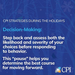 CPI training uses a powerful tool called the Decision-Making Matrix℠ to help our learners prevent, plan for, and identify crises. Learn more about it, and how it can help you: https://bit.ly/3FMjPWK | Crisis Prevention Institute