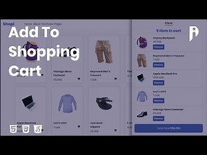 Add To Shopping Cart | HTML, CSS, and JavaScript tutorial