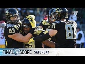 Highlights: Oregon defeats USC at home to stay alive in North