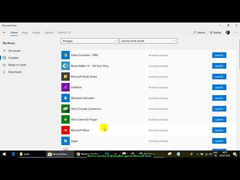 How to view list of all installed apps in Microsoft Store in Windows 10