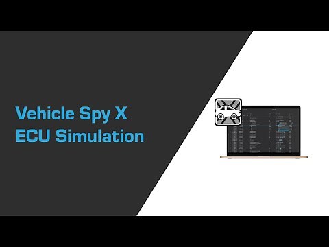 Vehicle Spy X ECU Simulation
