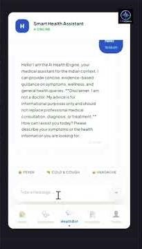 HealthMate AI – Working Prototype Demonstration