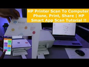 HP Printer Scan To Computer, Phone, Print, Share | HP Smart App Scan Tutorial !!