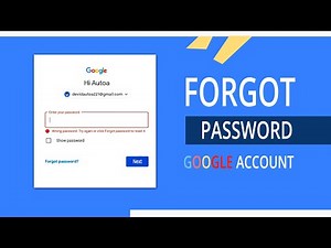 Recover your Gmail Password | or | Forgot Google Account