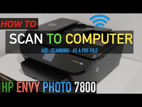 HP Envy Photo 7800 Scan To Computer/ Windows !!