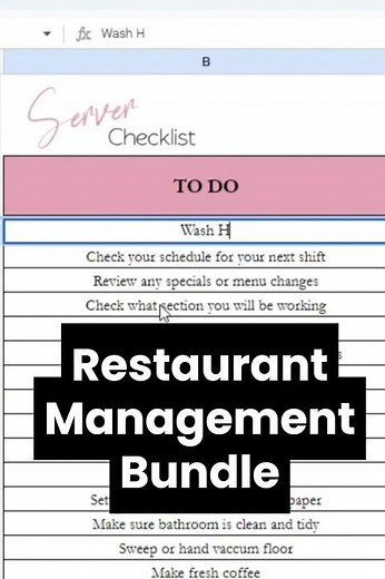 Restaurant Management Template Bundle, Editable Restaurant Templates Google Sheets Excel Spreadsheet
