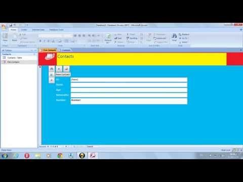 How to make a program on MS Access: Lesson 1