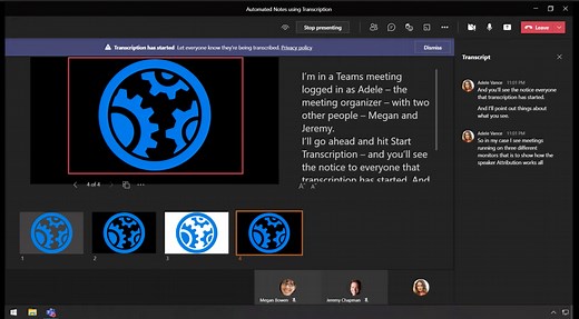 Automate note-taking in Microsoft Teams with meeting transcription