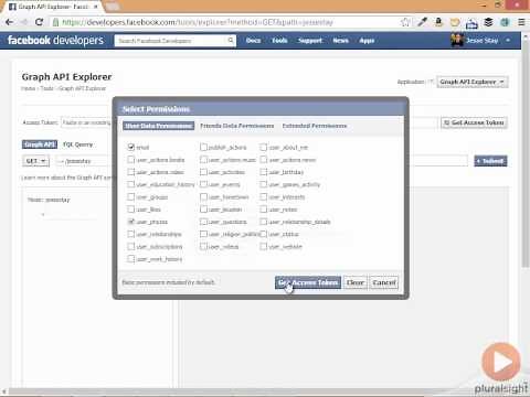 How to use Facebook's Graph API Explorer