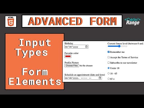 [HTML-Tutorial-20] Advanced HTML Form | Input Types & Form Elements | Web Development for Beginners