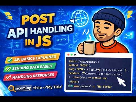 Post api handling in JavaScript 🔥 | Complete Guide with Fetch