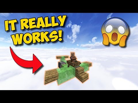 WORKING AIRPLANE TUTORIAL IN MINECRAFT!!!!