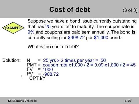 (8 of 17) Ch.14 - Cost of debt: explanation & example