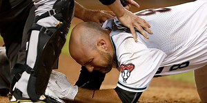 Iannetta taken to hospital after HBP to face