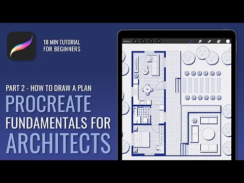 How to Draw an Architectural Plan in Procreate Tutorial | Fundamentals for Architects Part 2