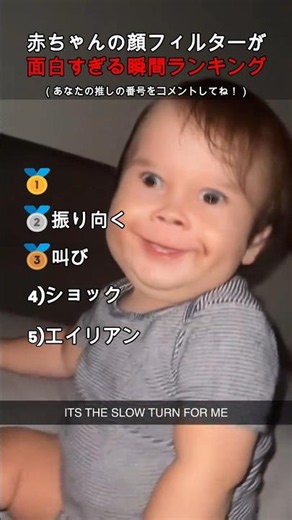 Ranking of the funniest moments when babies use face filters 👶😂 #short #baby